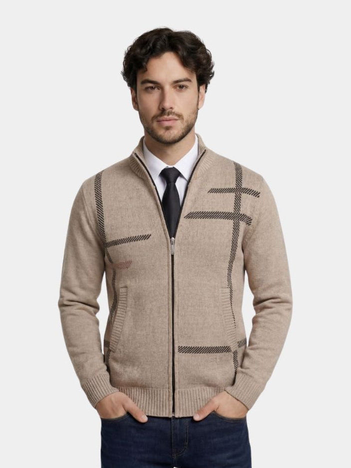 Graphite Symmetry Knit Jacket - Dalton & Rowe