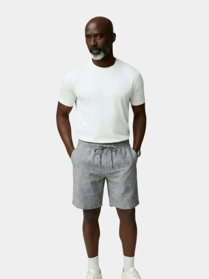 Gris Mariner Linen Shorts - Dalton & Rowe