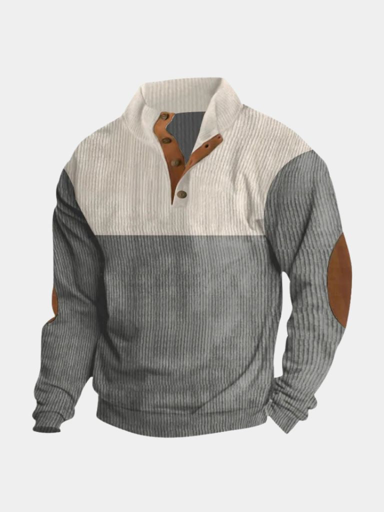 High Collar Corduroy Retro Pullover - Dalton & Rowe