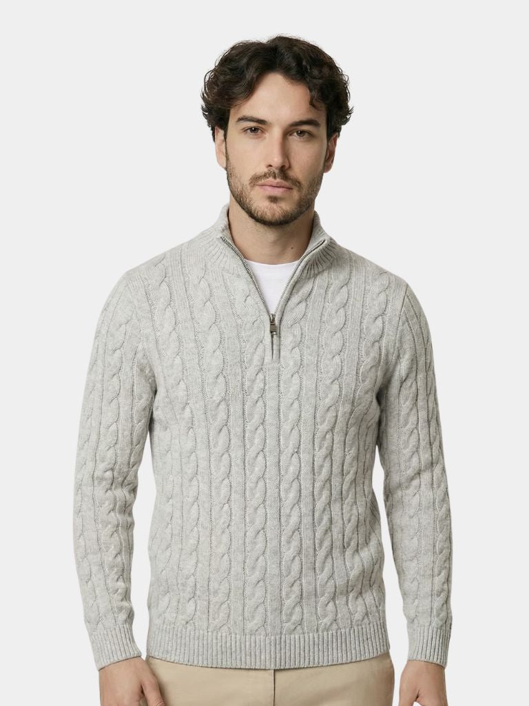 Essential Half Zip Curve Sweater - Dalton & Rowe