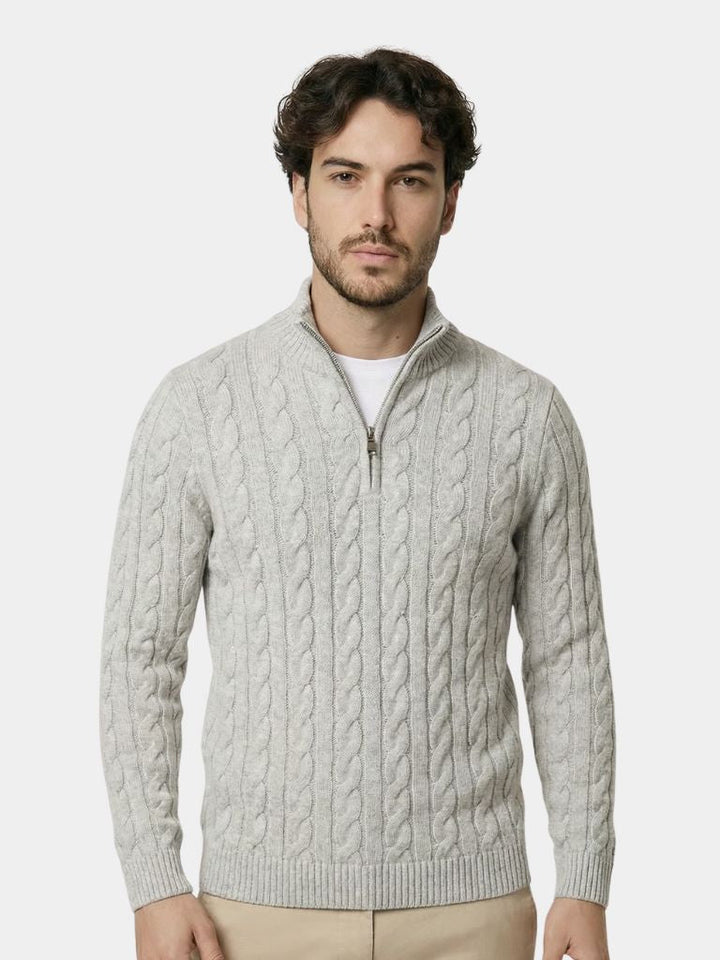 Essential Half Zip Curve Sweater - Dalton & Rowe