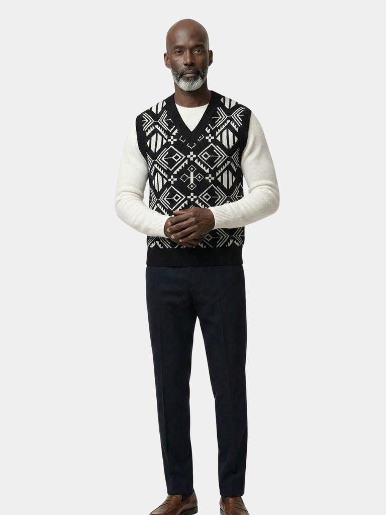 Academic Retro Knit Vest - Dalton & Rowe