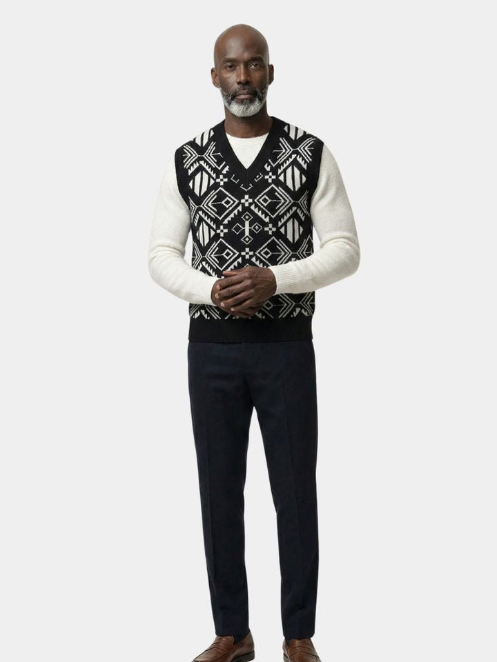Academic Retro Knit Vest - Dalton & Rowe