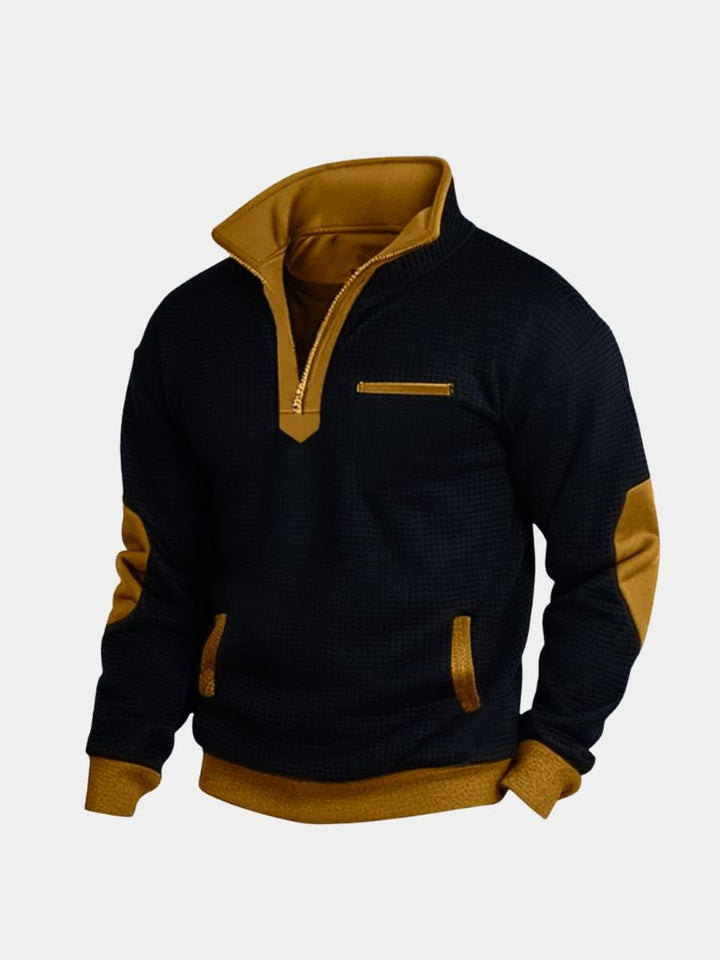 Explorer High Collar Quarter Zip Pullover - Dalton & Rowe