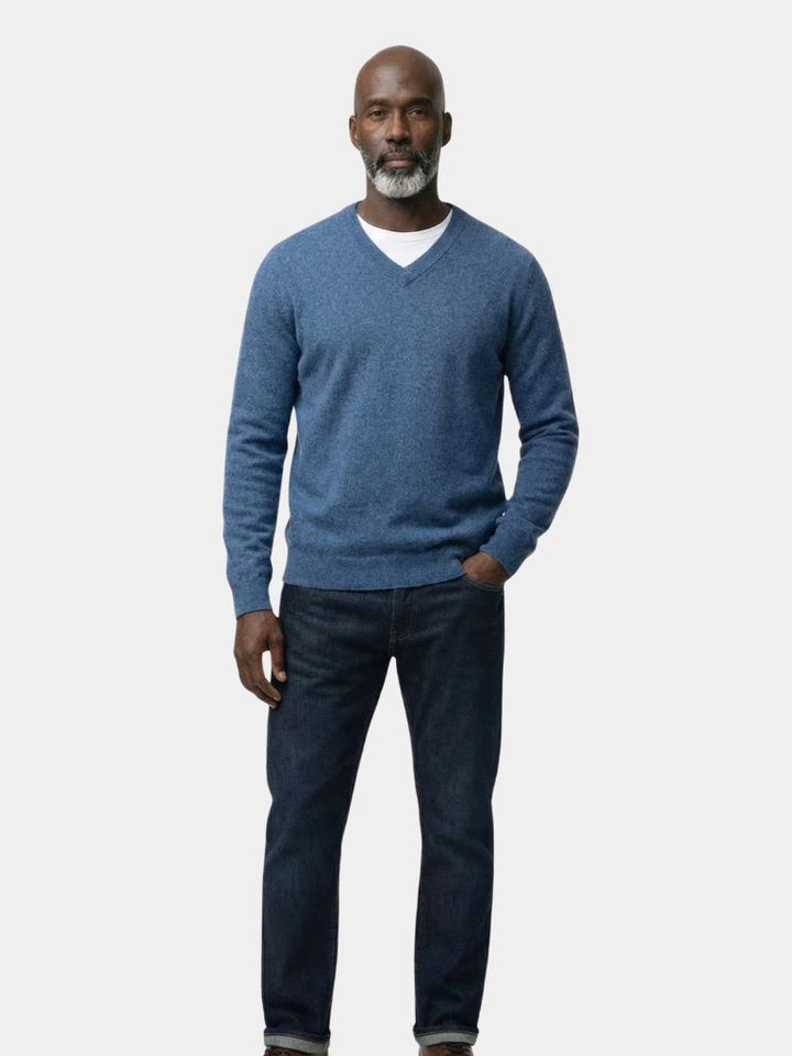 Cashmere V Neck Knitwear Sweater - Dalton & Rowe
