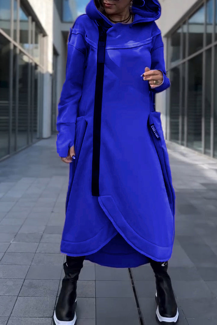 Hildegard - Vestido con Capucha Casual