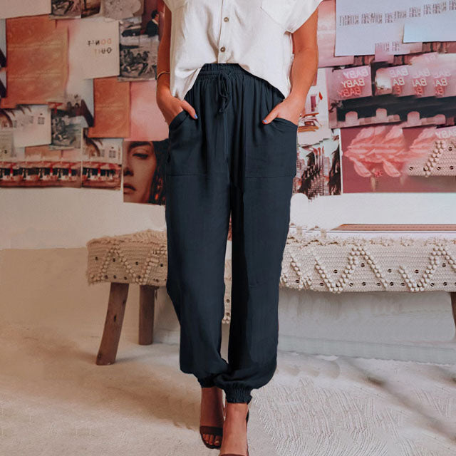 Kaeli – Pantalones Elegantes con Cordon