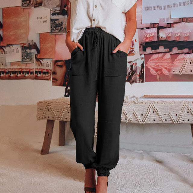 Kaeli – Pantalones Elegantes con Cordon