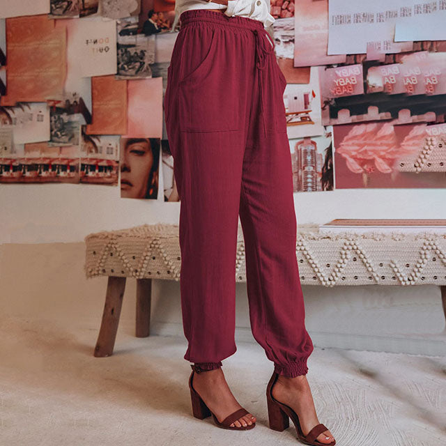 Kaeli – Pantalones Elegantes con Cordon