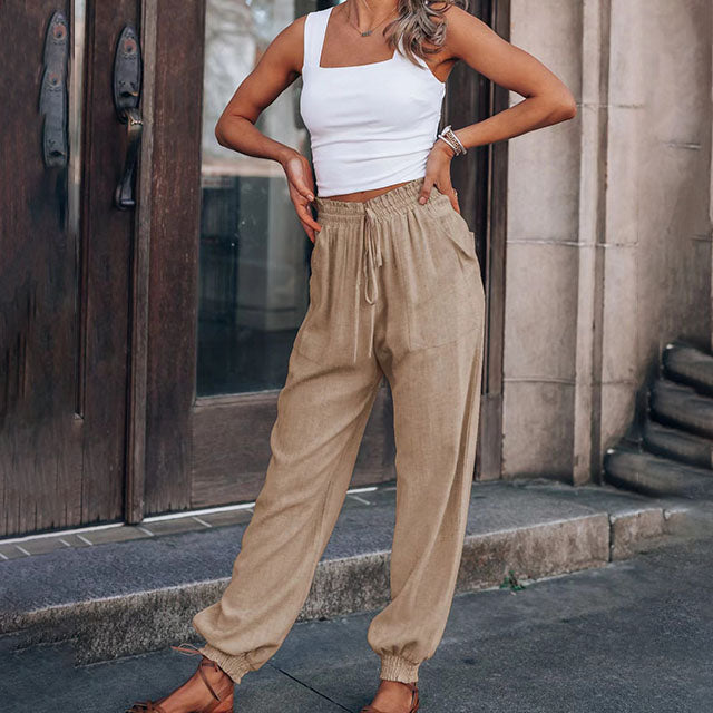 Kaeli – Pantalones Elegantes con Cordon