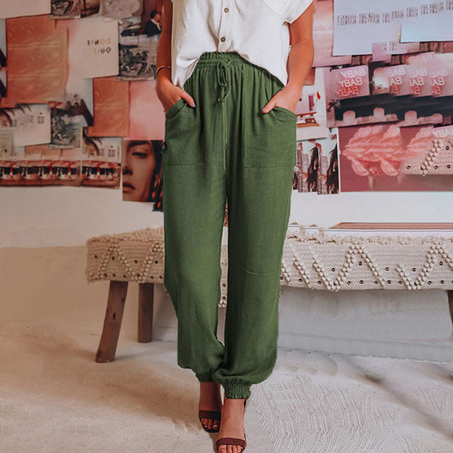 Kaeli – Pantalones Elegantes con Cordon