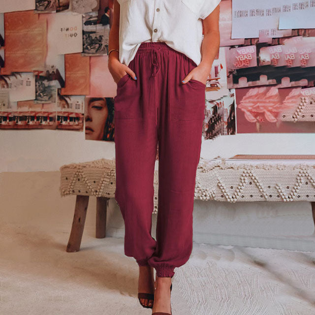 Kaeli – Pantalones Elegantes con Cordon