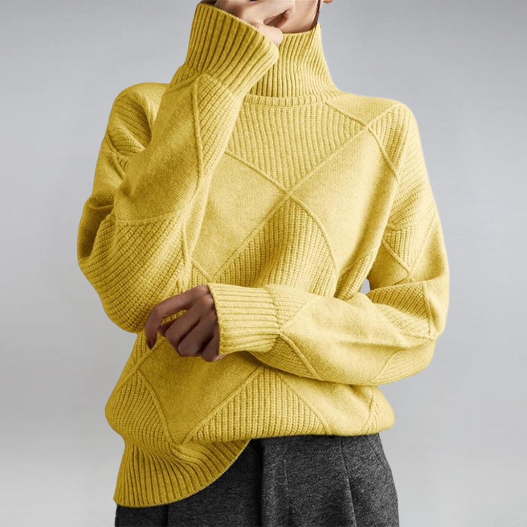 Héloïse | Suéter de Cuello Alto Estructurado