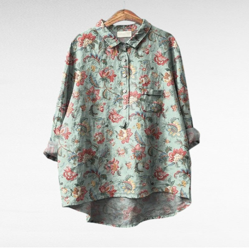 Séraphine | Blusa Floral Artística