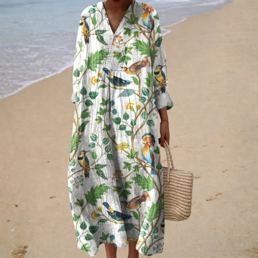 Sylvie | Vestido Tropical Natural