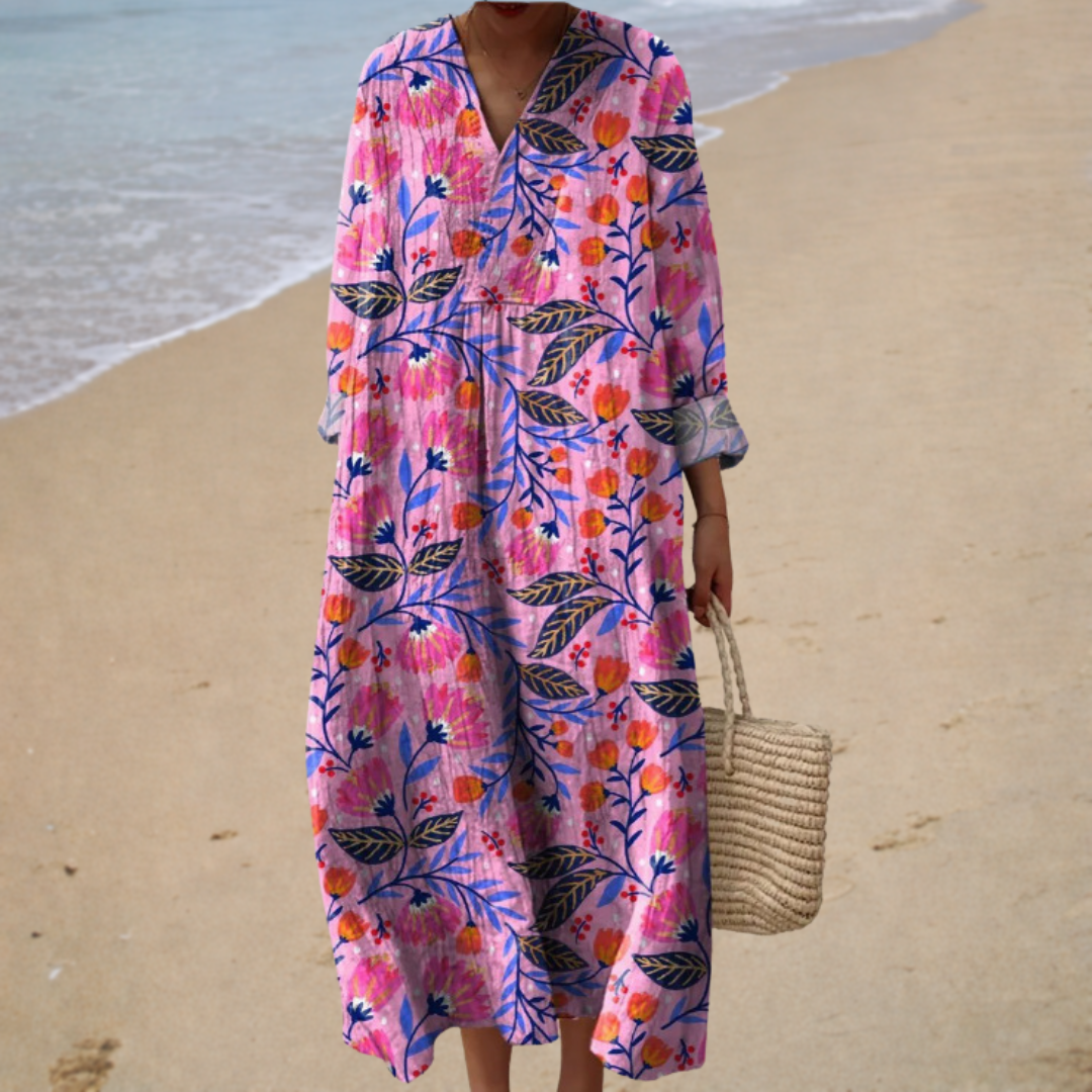 Isabelle | Vestido Largo Floral Bohemio