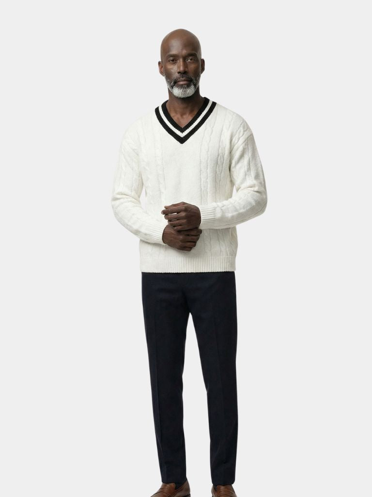Minimalist V-Neck Sweater - Dalton & Rowe