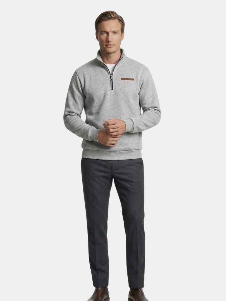 Slate Urban High Collar Pullover - Dalton & Rowe