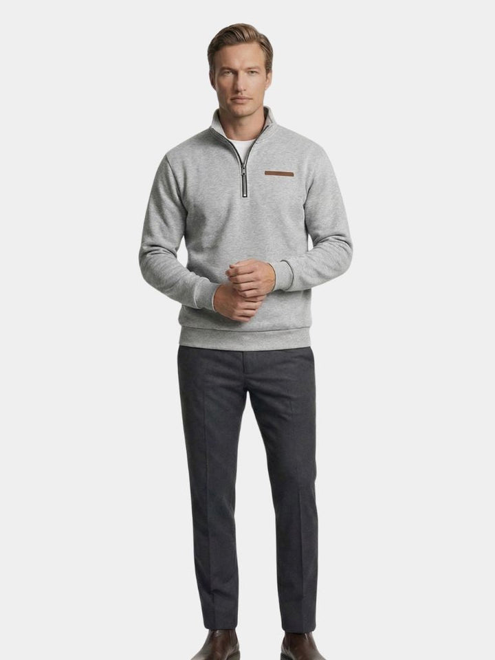 Slate Urban High Collar Pullover - Dalton & Rowe