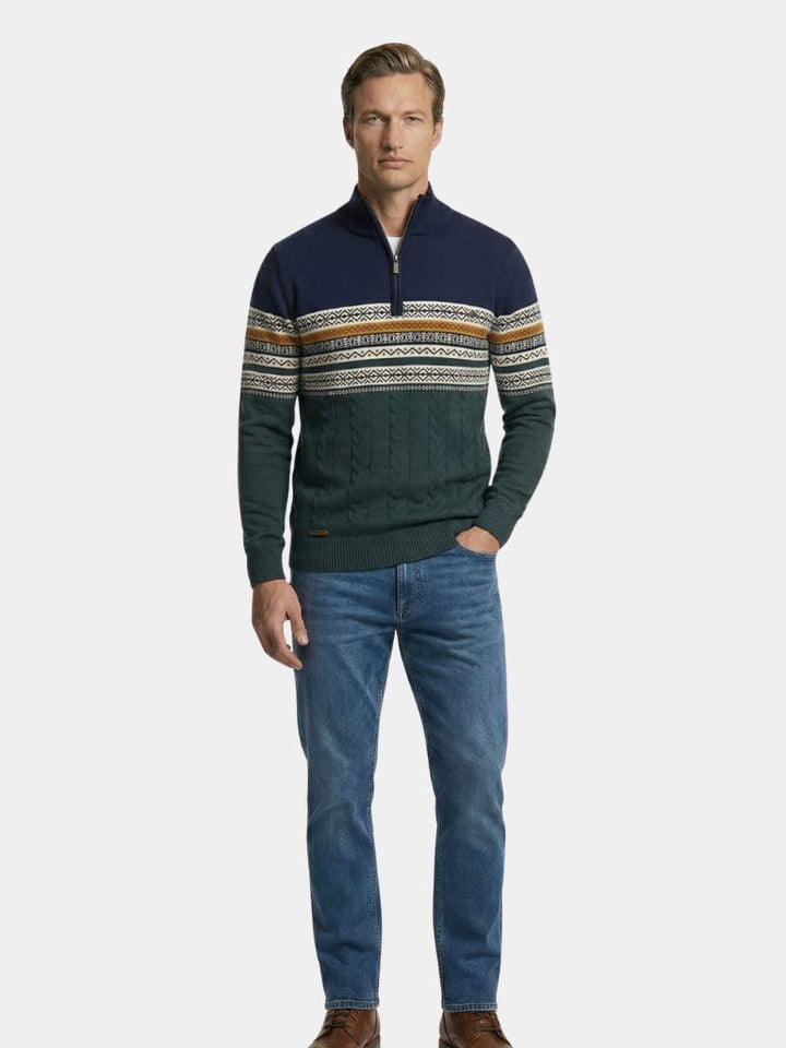 Half Zip Knit Pullover Sweater - Dalton & Rowe