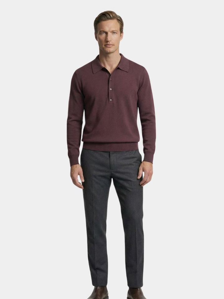 Old Money Knit Polo Pullover - Dalton & Rowe