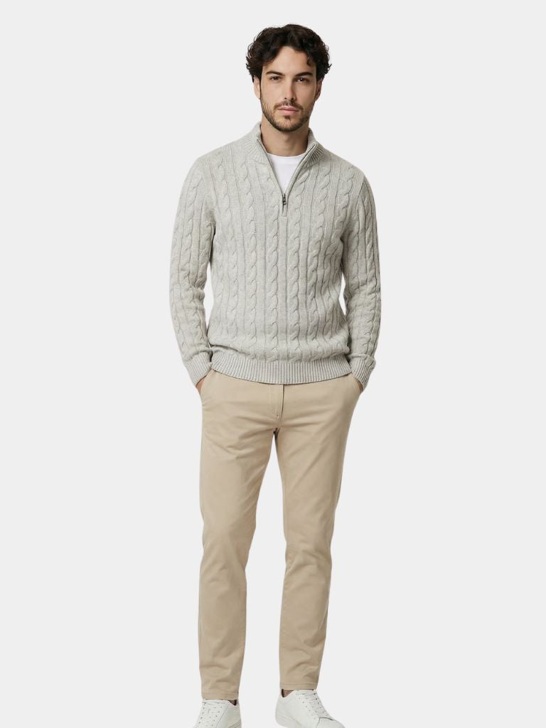 Essential Half Zip Curve Sweater - Dalton & Rowe