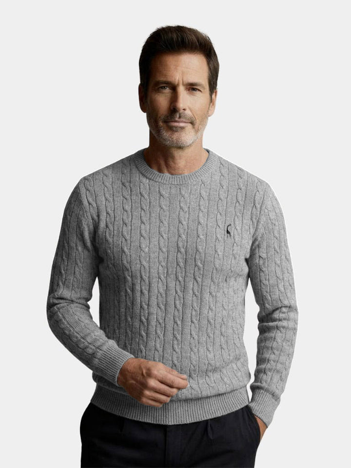 Cotton  Crew Neck Pullover Sweater - Dalton & Rowe