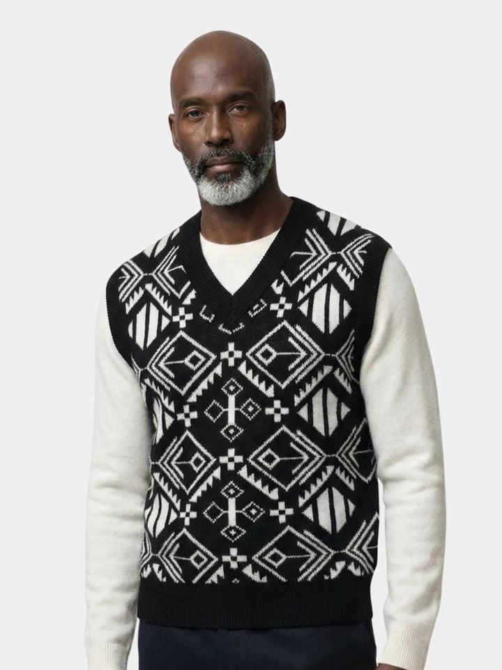 Academic Retro Knit Vest - Dalton & Rowe