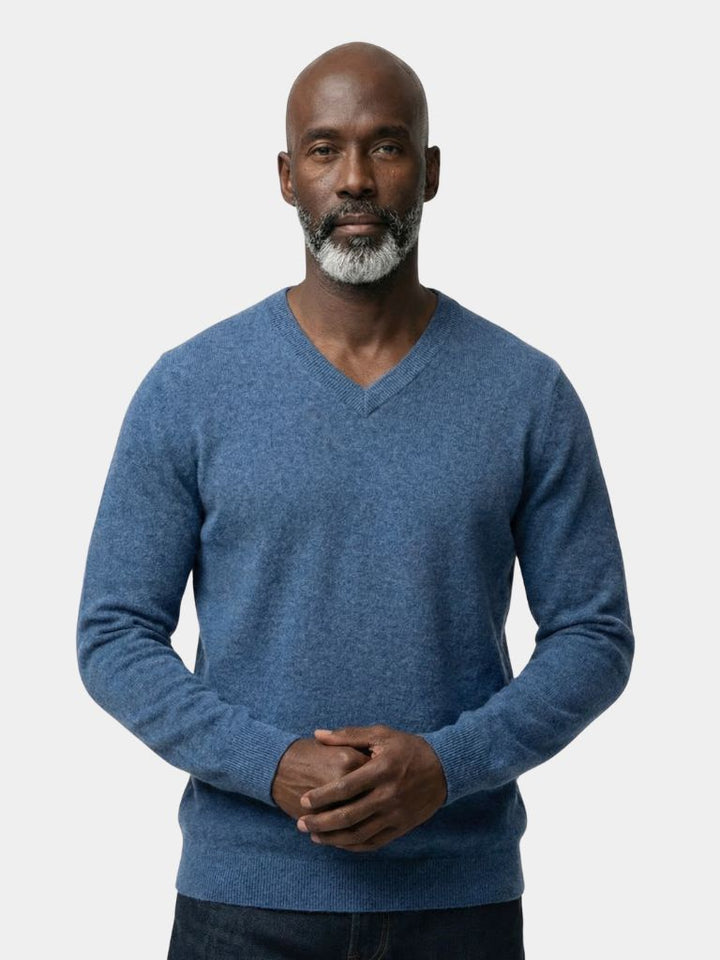 Cashmere V Neck Knitwear Sweater - Dalton & Rowe