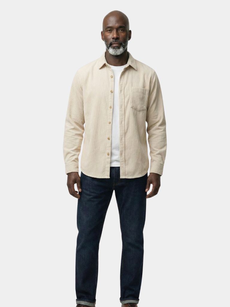 Casual Solid Corduroy Shirt - Dalton & Rowe