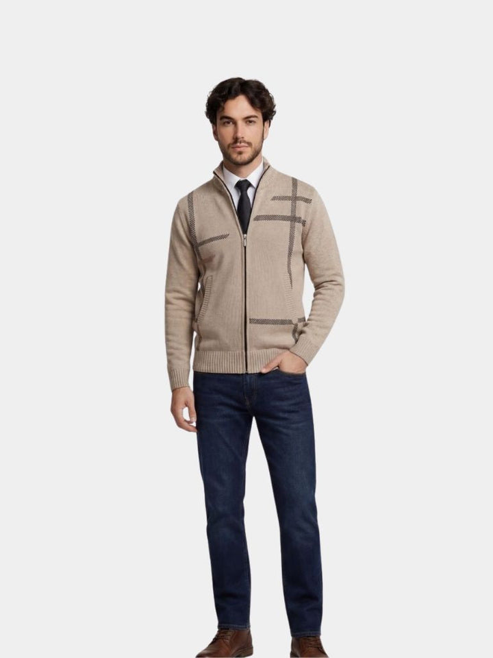 Graphite Symmetry Knit Jacket - Dalton & Rowe