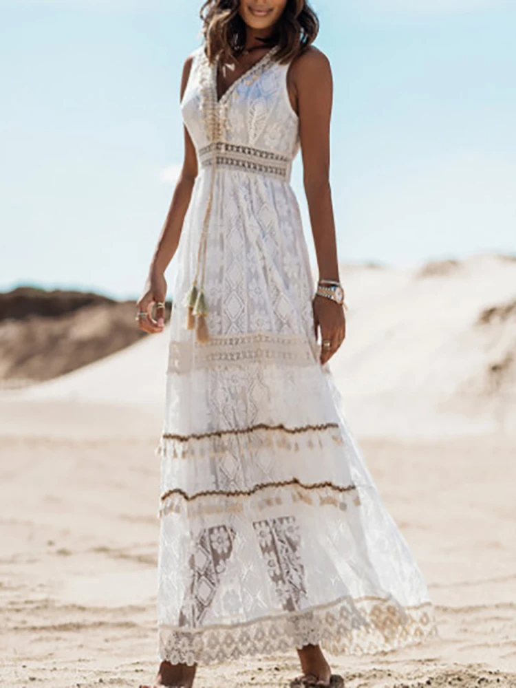 Cassandra | Vestido Maxi Bohemio Elegante