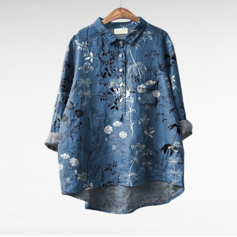 Séraphine | Blusa Floral Artística