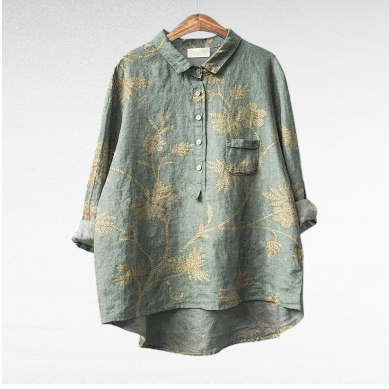 Séraphine | Blusa Floral Artística