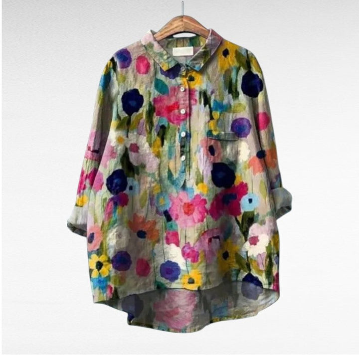 Séraphine | Blusa Floral Artística