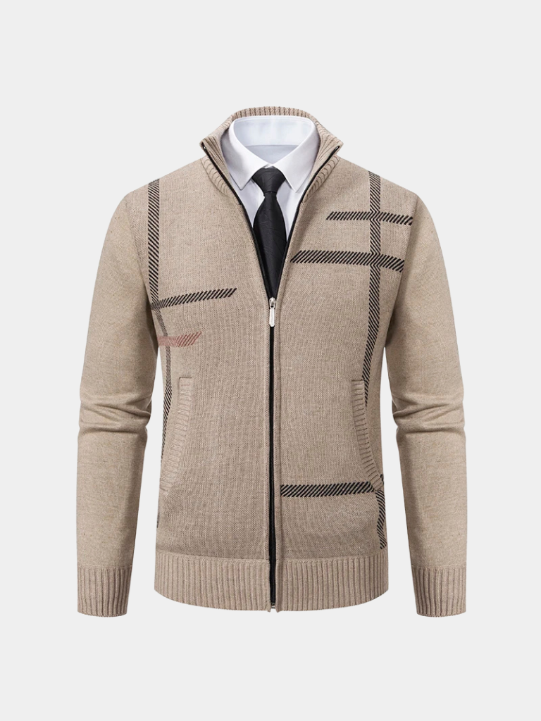 Graphite Symmetry Knit Jacket - Dalton & Rowe