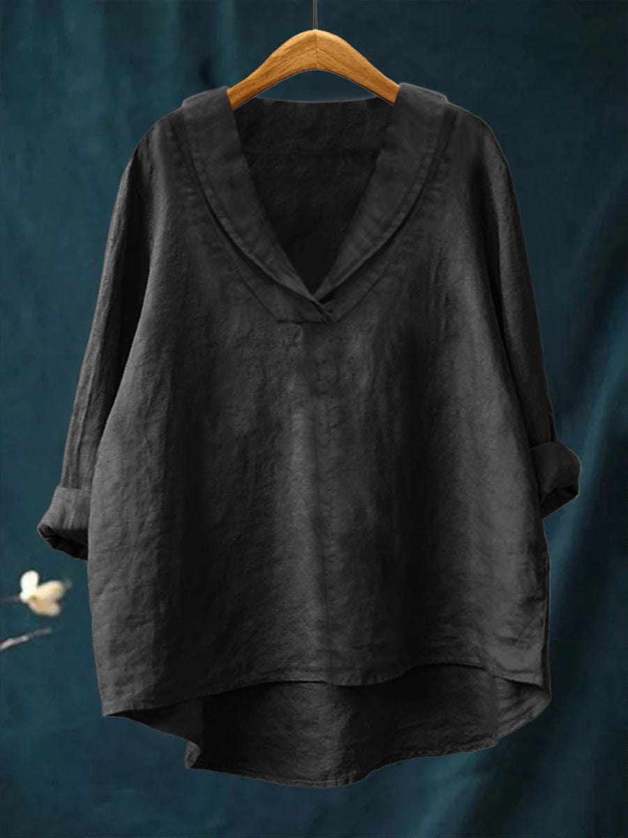 Hortense | Blusa de Cuello en V Fluida