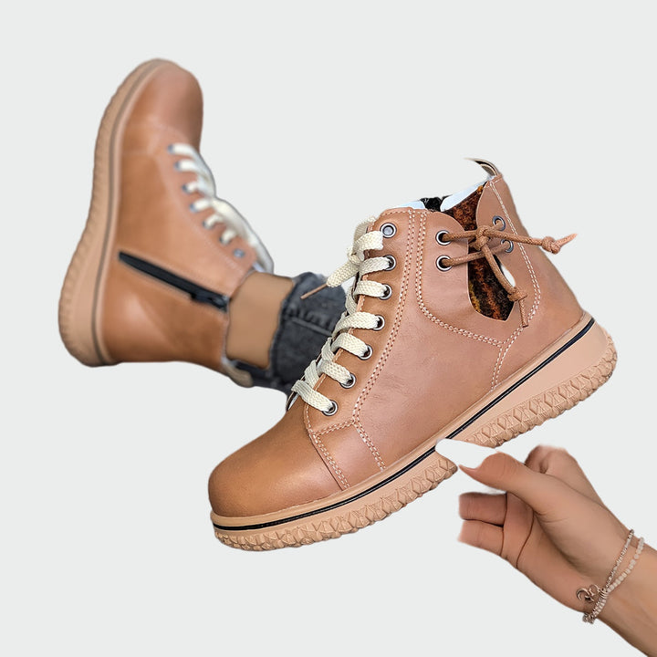 Clara | Botines Casual Con Cordones