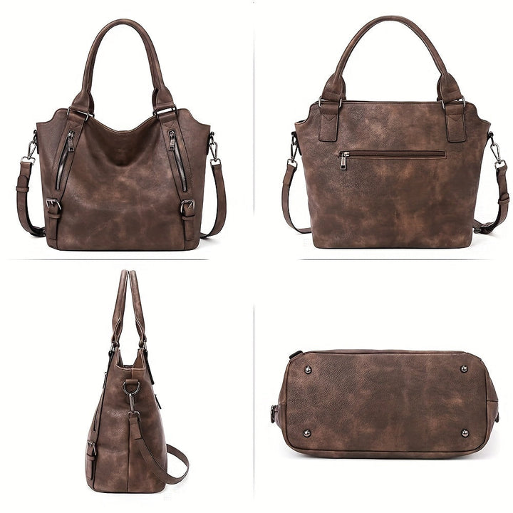 Laurine | Bolsa Tote Elegante Multi-Zips