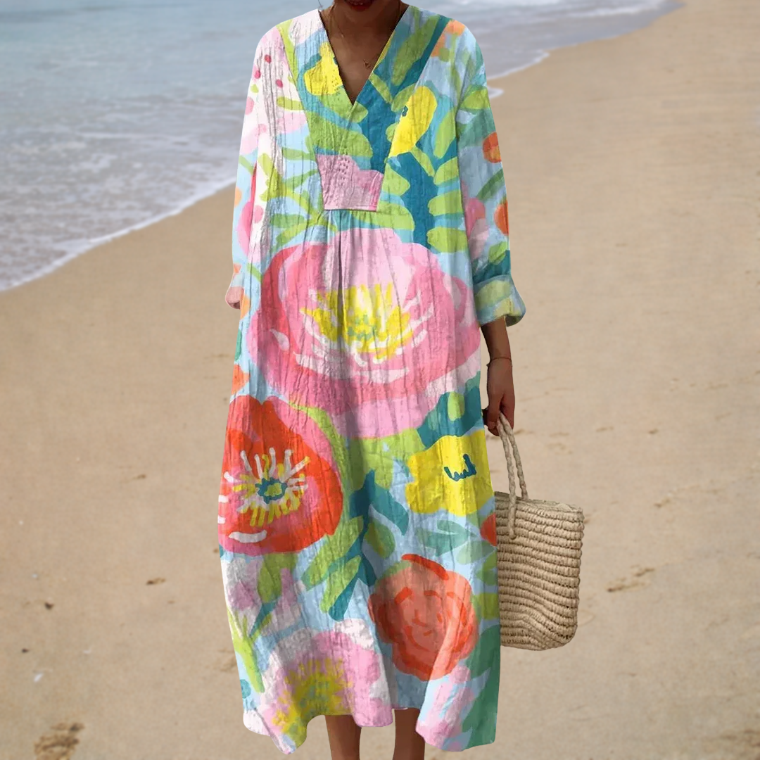 Élise | Vestido Largo Floral Bohemio