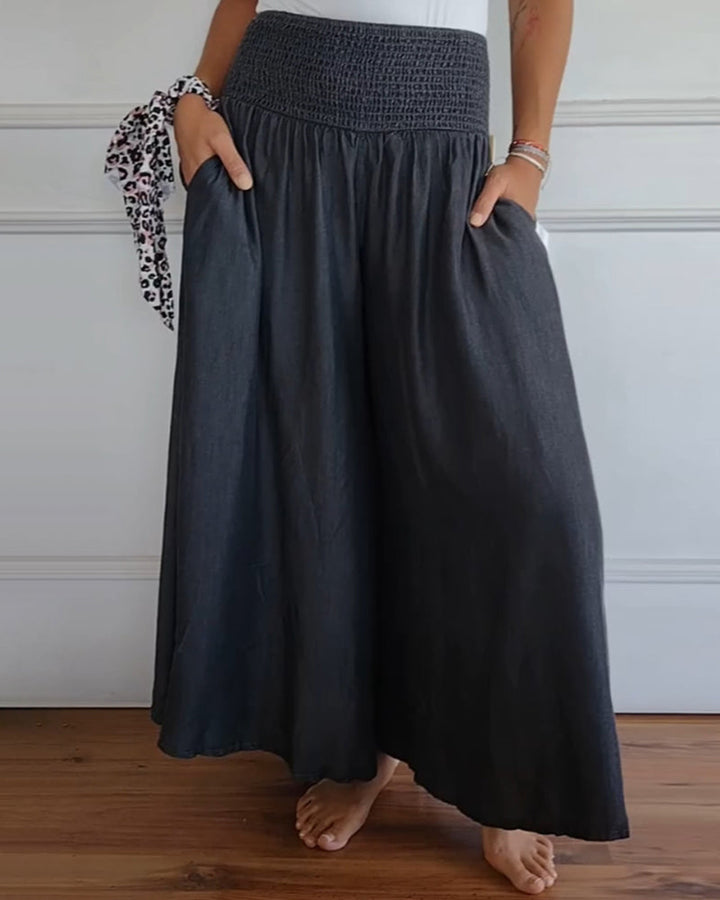 Delphine | Pantalón Amplio Fluido Romántico