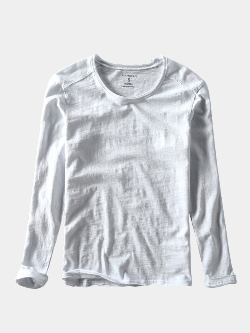 Essential Vintage Cotton Long Sleeve Tee - Dalton & Rowe