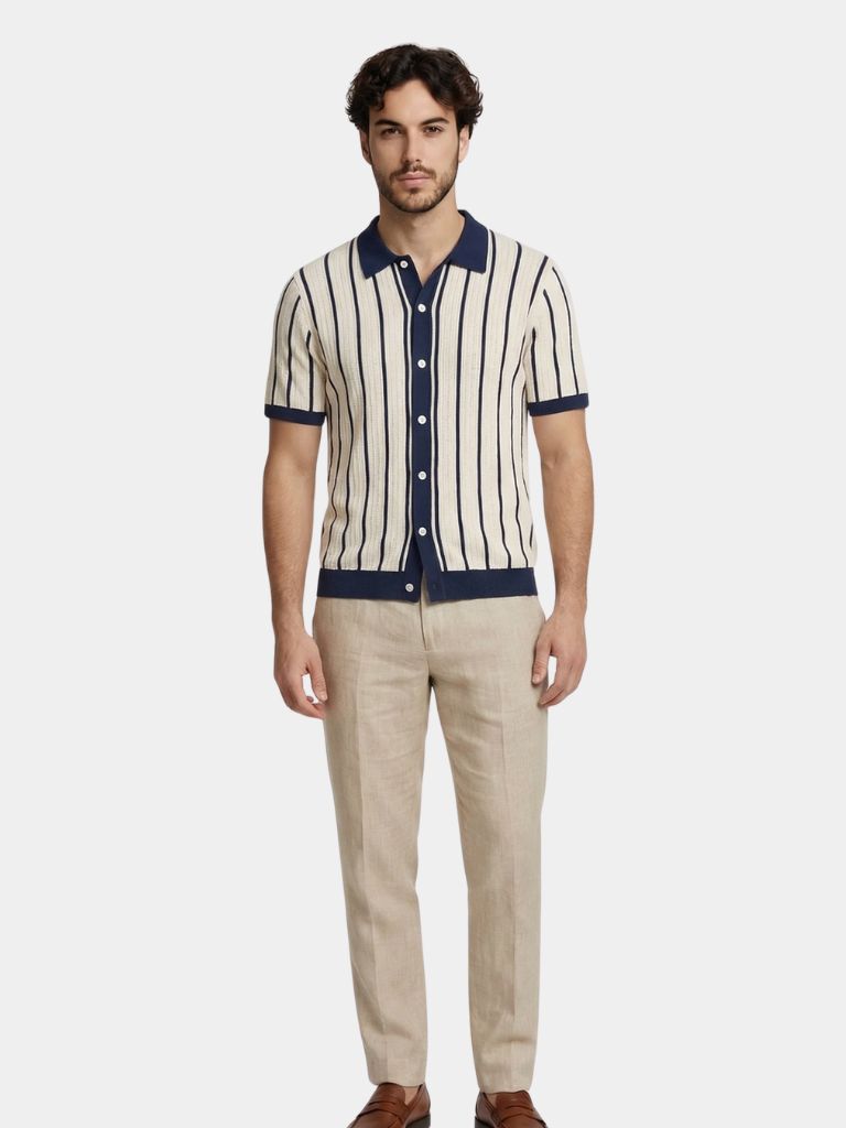 Atlantic Frame Knit Polo - Dalton & Rowe
