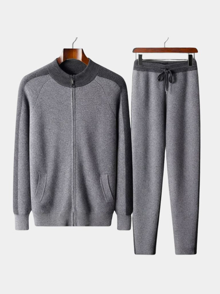 Navy Heritage Cashmere Set - Dalton & Rowe