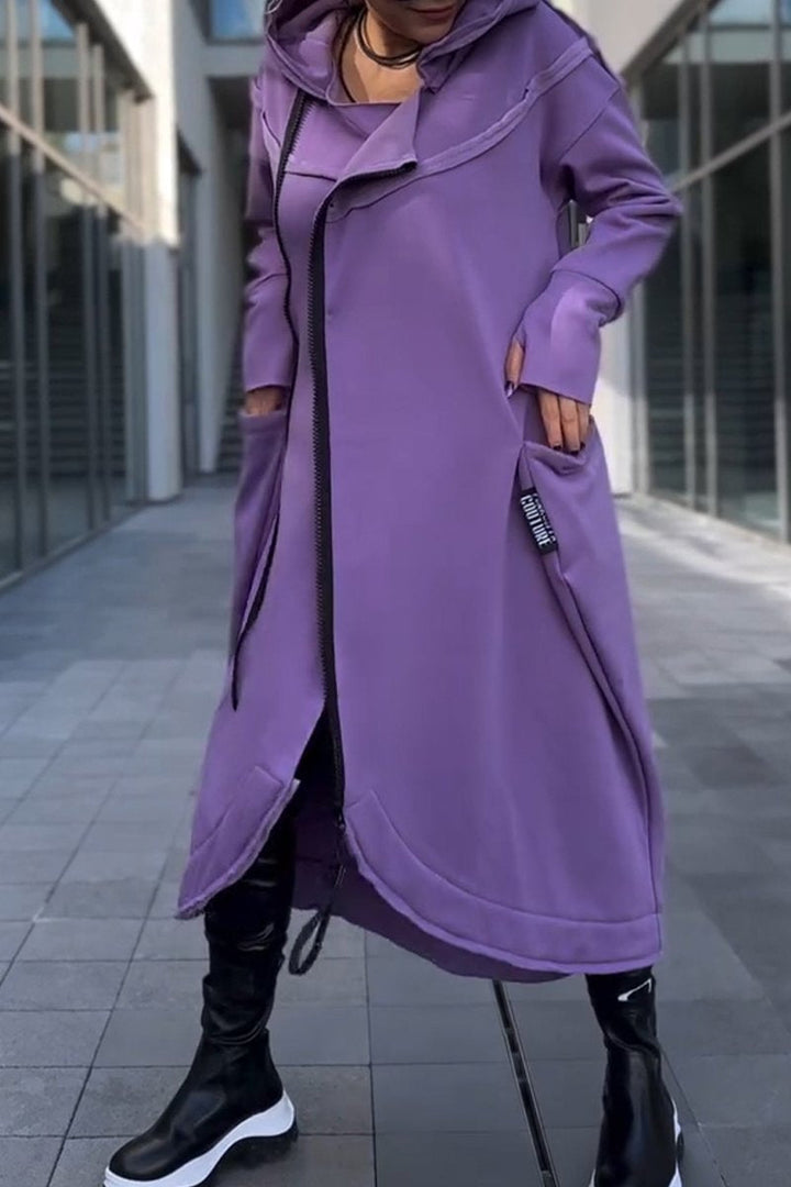 Hildegard - Vestido con Capucha Casual
