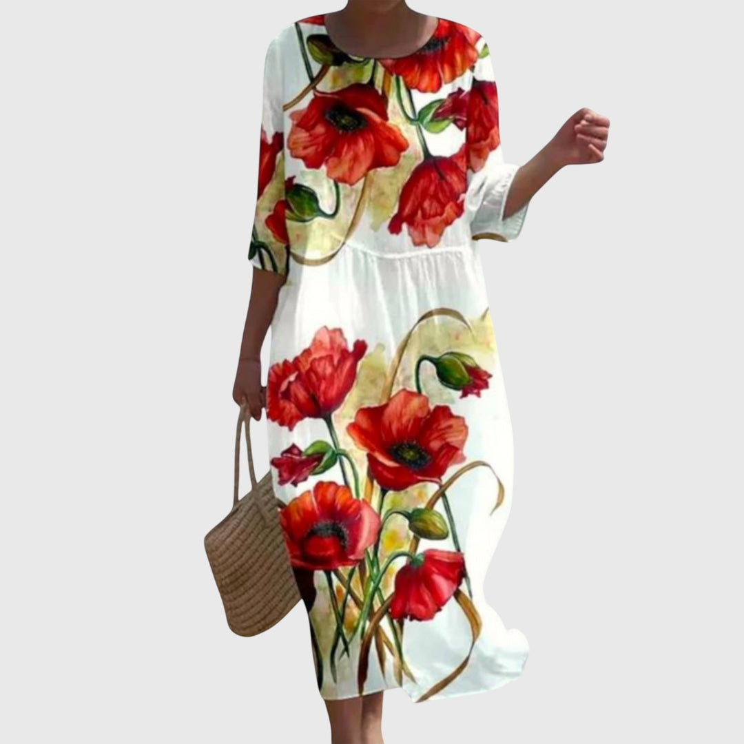 Rosalie | Vestido Maxi Floral Suave