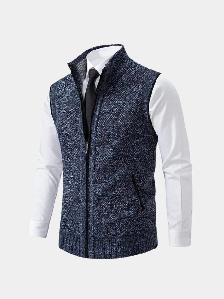 Elegant Full-Zip Sweater Vest - Dalton & Rowe