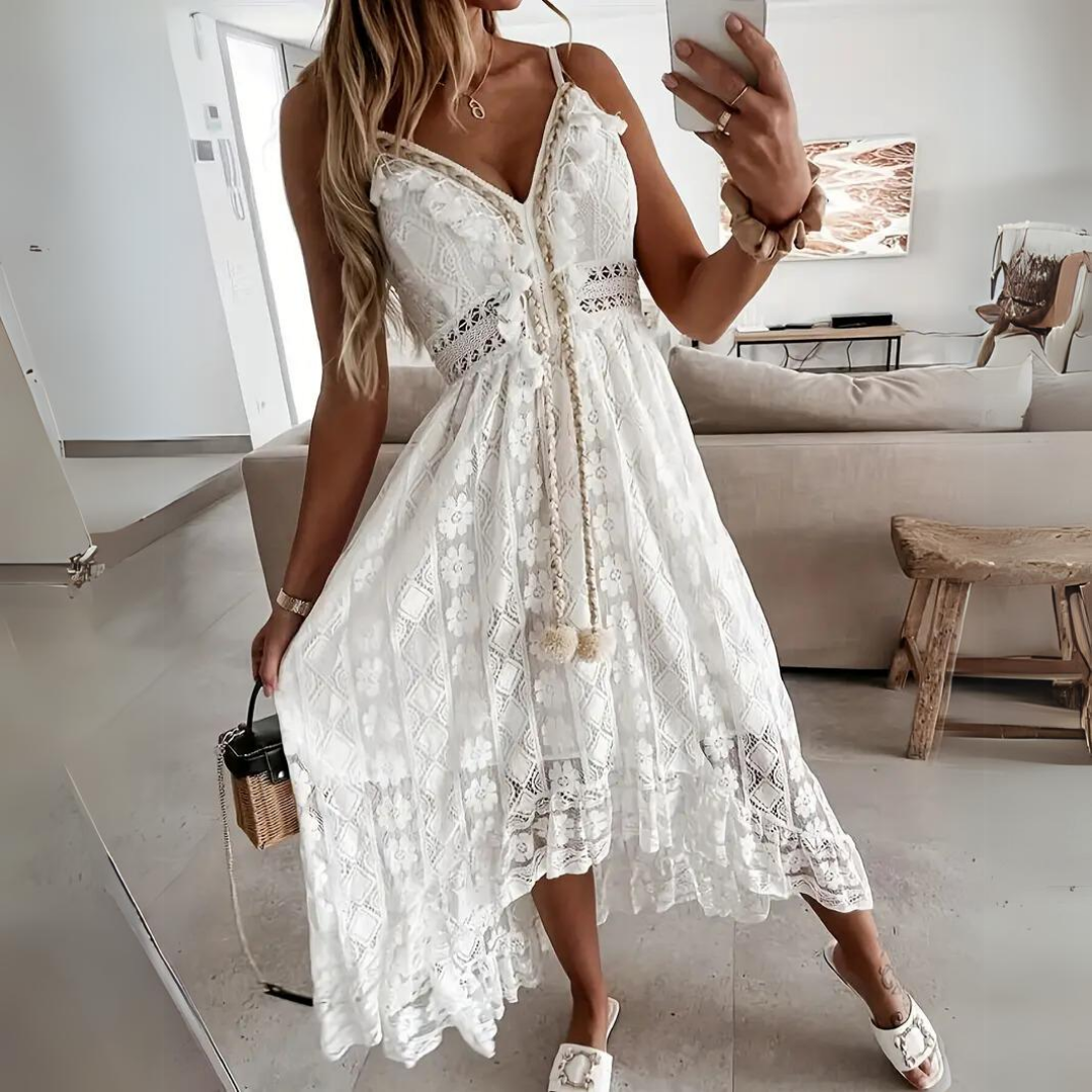 Apolline | Vestido Bohemio de Encaje