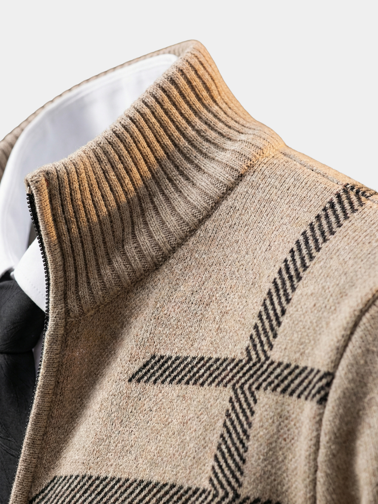 Graphite Symmetry Knit Jacket - Dalton & Rowe