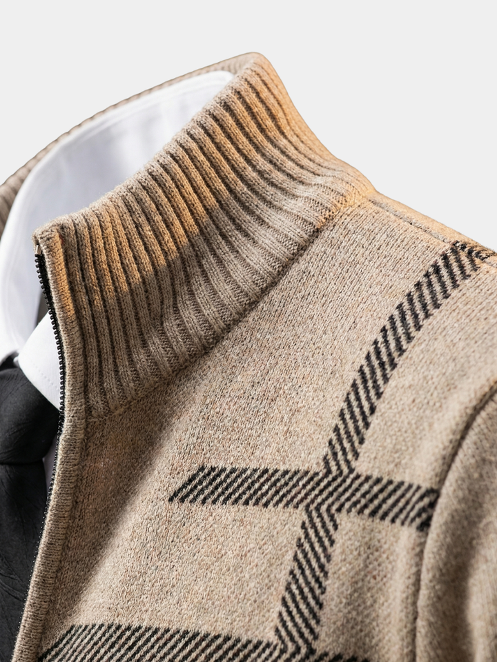 Graphite Symmetry Knit Jacket - Dalton & Rowe